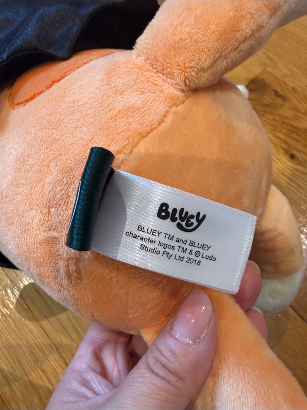 Bluey Bingo plush dressed in a vampire costume - Picture 2 of 5